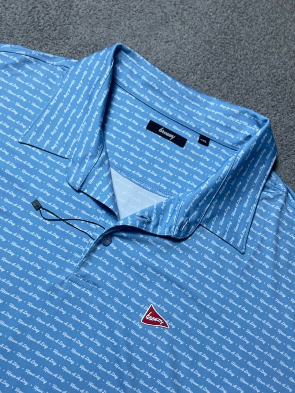 Breezy Polo Shirt Short Sleeve Have A Day Performance Golf Stretch Men's 4XL